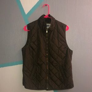 old navy dark green vest , one once